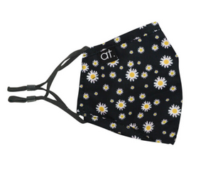 ANNABEL TRENDS 3-PLY WASHABLE FACE MASK DAISY BLACK