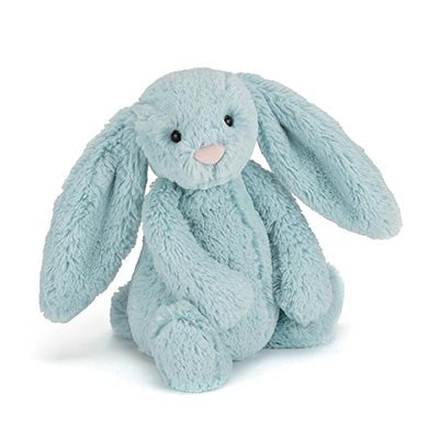 JELLYCAT MEDIUM BASHFUL AQUA BUNNY
