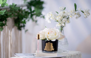 COTE NOIRE FIVE ROSES - BLACK - PINK BLUSH