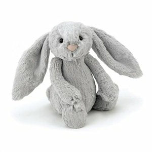 JELLYCAT SMALL SILVER BASHFUL BUNNY